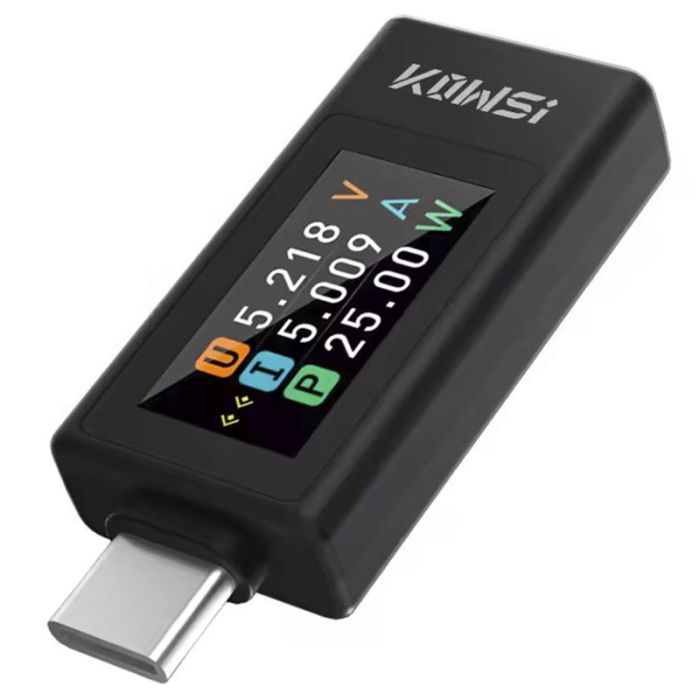 Многофункциональный USB тестер KOWSI KWS-1902L Type-C / QC3.0 / 4-30V / 8A Черный