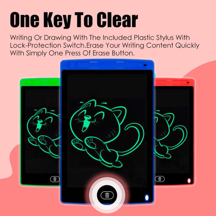 Планшет графический для рисования, заметок 12" LCD Writing Pad Black