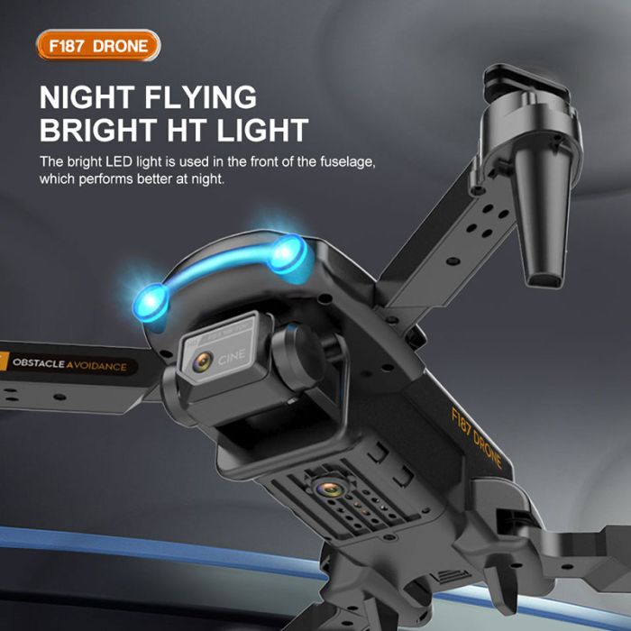 Квадрокоптер ZFR F187 Pro дрон / камера 4K HD / FPV / 50x zoom / оранжевый