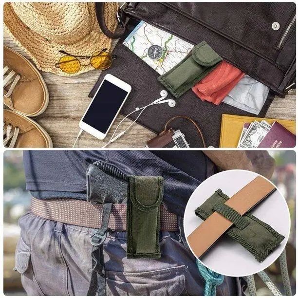 Мультитул походный Traveler K607 нож, ложка, вилка, штопор, открывалка, с чехлом