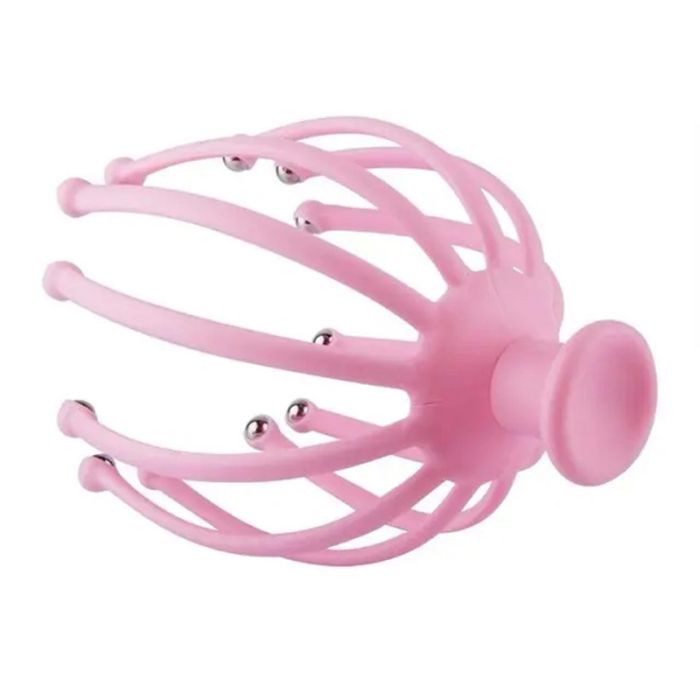 Массажер ручной для головы осьминог Pink