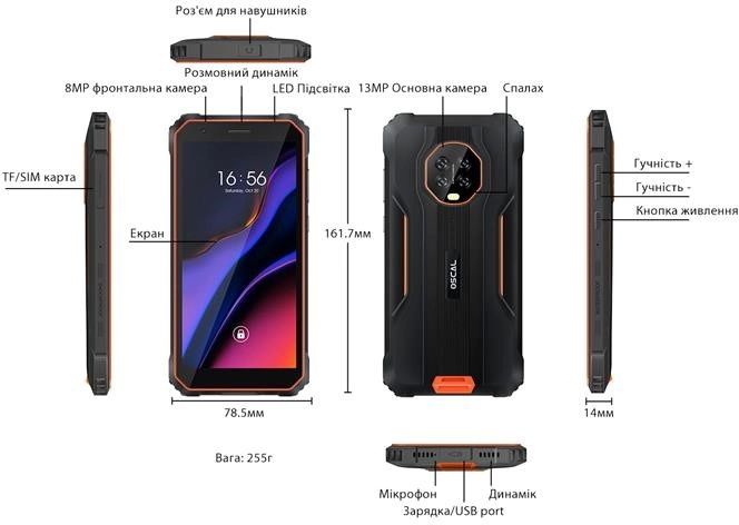 Смартфон Blackview OSCAL S60 PRO 4/32 Green