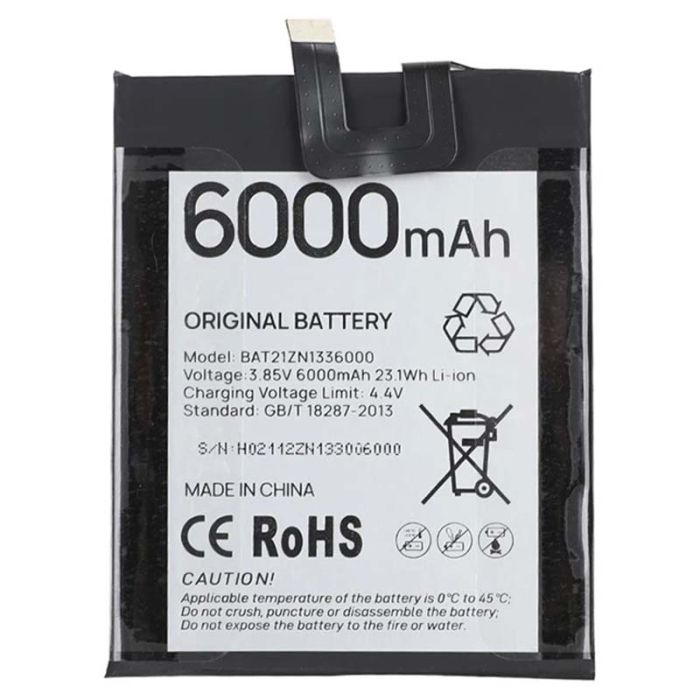 Акумулятор для Doogee V20 / V20 Pro BAT21ZN1336000 (6000 mAh)