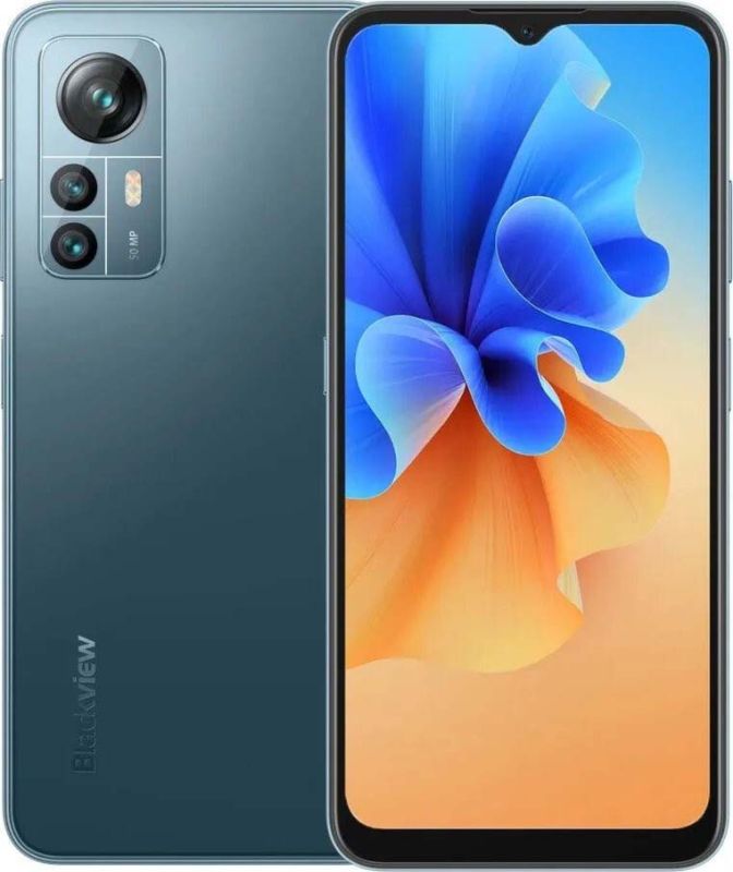 Смартфон Blackview A85 8/128 GB / 6.5'' / 4480мАч / 50 Мп / Deep Sea Blue (без коробки)