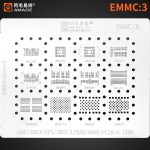 Трафарет BGA Amaoe EMMC:3 BGA162/BGA153/BGA169/BGA221/BGA186/BGA297/BGA254/BGA178/BGA200/BGA110/BGA60/BGA70 (0.15mm)