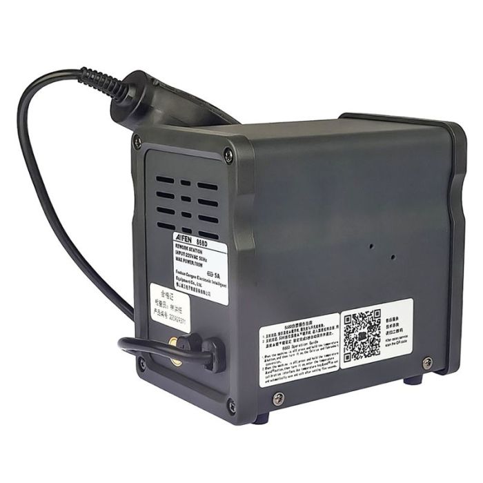 Паяльна станція термоповітряна Aifen 868D / термофен / 7 насадок / LED дисплей / 100-500 ° C / 700 Вт