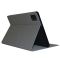 Чехол книжка для планшета Blackview Tab 12 / Tab 12 Pro / подставка / силиконовая основа / серый