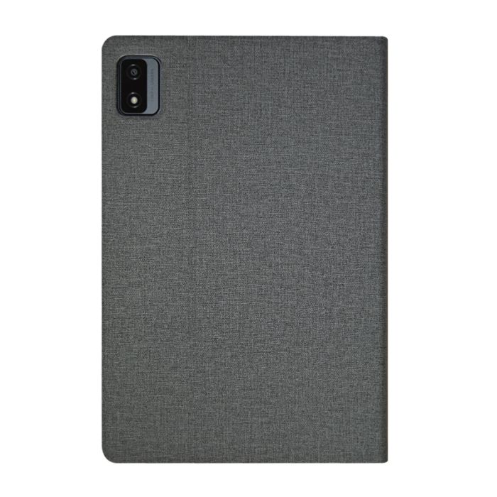 Чехол книжка для планшета Blackview Tab 12 / Tab 12 Pro / подставка / силиконовая основа / серый