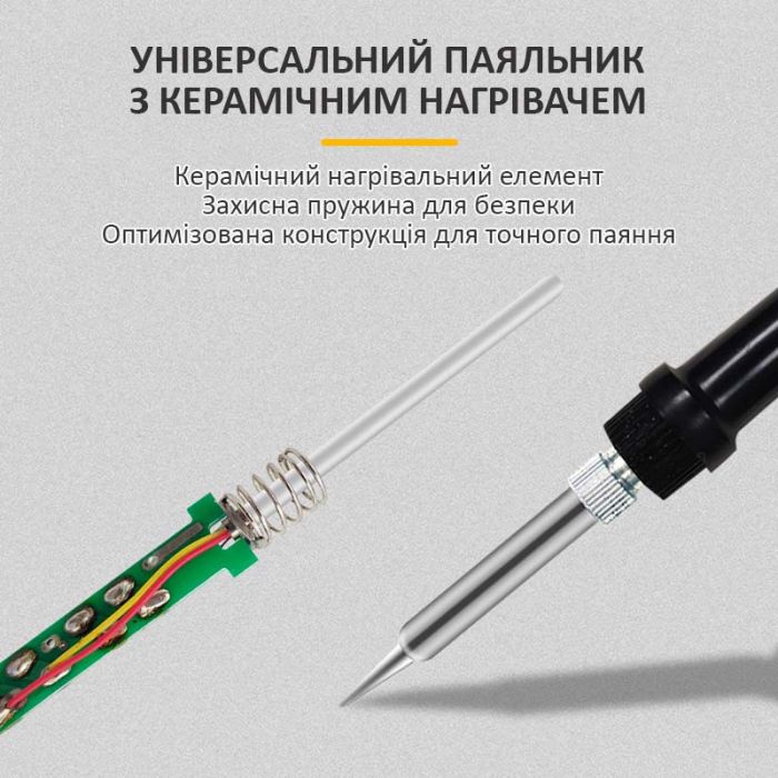 Паяльна станція 2 в 1 KaiLiwei 8586 / фен + паяльник / цифрова індикація / турбінна / 100-500°C / 750 Вт