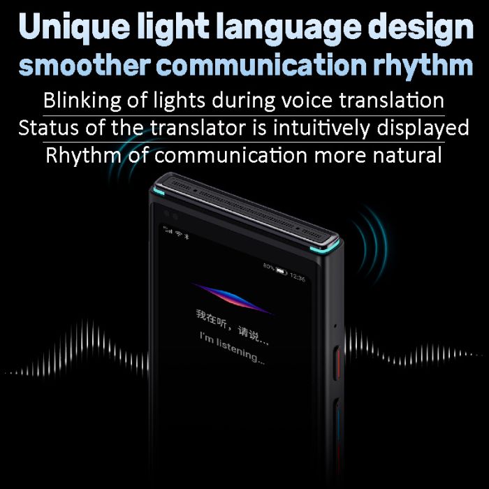 Розумний перекладач iFlytek 4.0 зі штучним інтелектом / 2000 mAh / Bluetooth / LTE