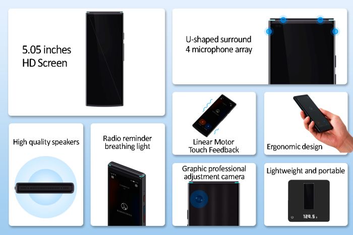 Розумний перекладач iFlytek 4.0 зі штучним інтелектом / 2000 mAh / Bluetooth / LTE