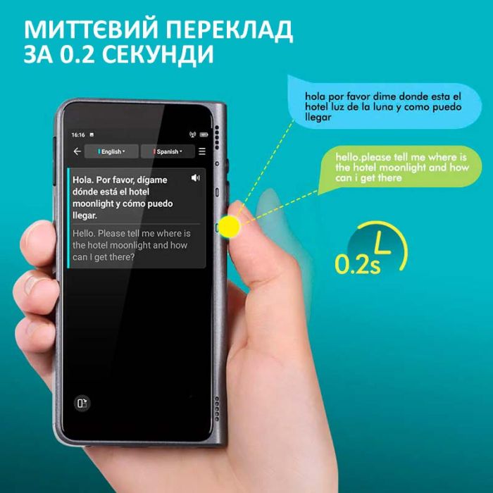 Голосовий перекладач Timekettle Fluentalk T1 авто двосторонній переклад, 40 мов, фото, онлайн, офлайн