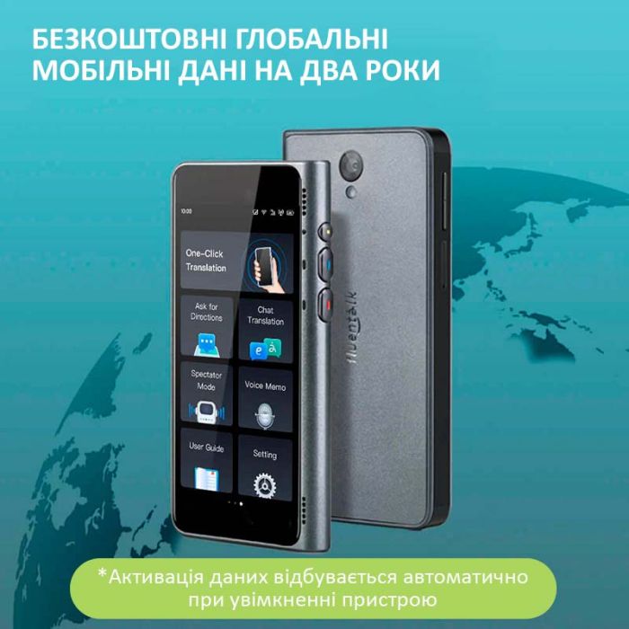 Голосовий перекладач Timekettle Fluentalk T1 авто двосторонній переклад, 40 мов, фото, онлайн, офлайн