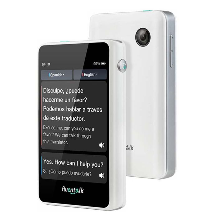 Голосовой переводчик Timekettle Fluentalk T1 Mini онлайн, офлайн, фото перевод, 40 языков White