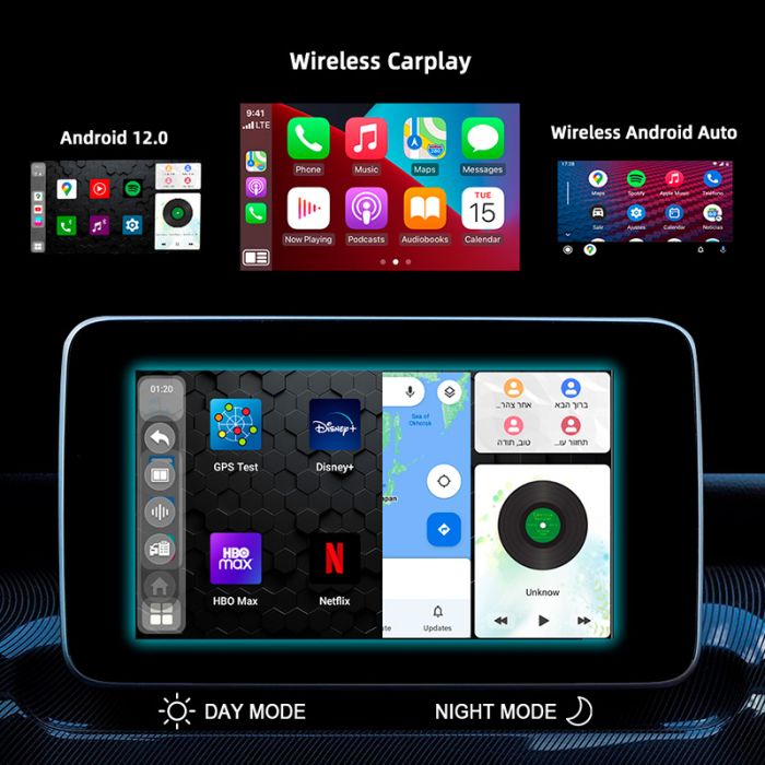 Автомобільний CarPlay Mini Box UX-999 Plus / 64 ГБ / Android 12