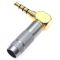 Разъём  HM-450 4pin 3.5mm mini-jack угловой Серый