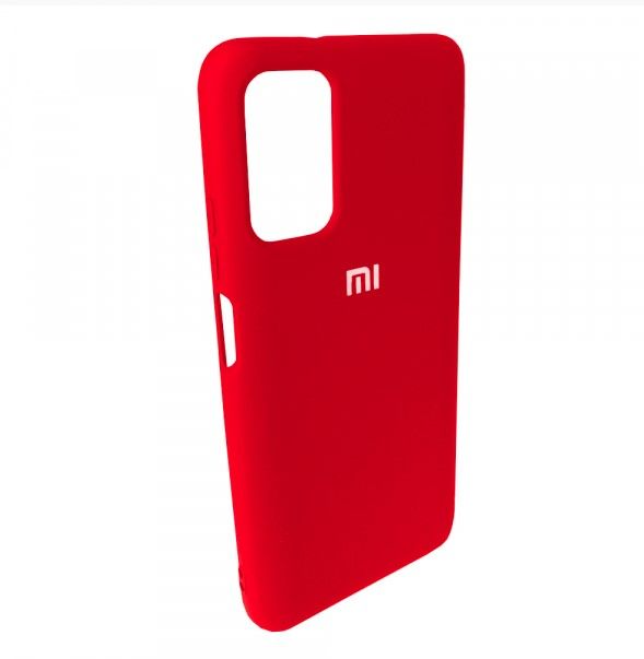 Чехол Silicone Case Full для Xiaomi Redmi Note 10/10S Red