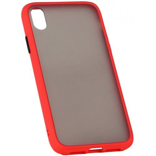 Чехол Matte Case для OPPO A91 Красный/Черный