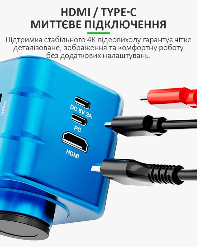 Цифровая камера для микроскопа RELIFE MC2 4K HD с Мультиметром / Сенсор Sony / HDMI Type-C