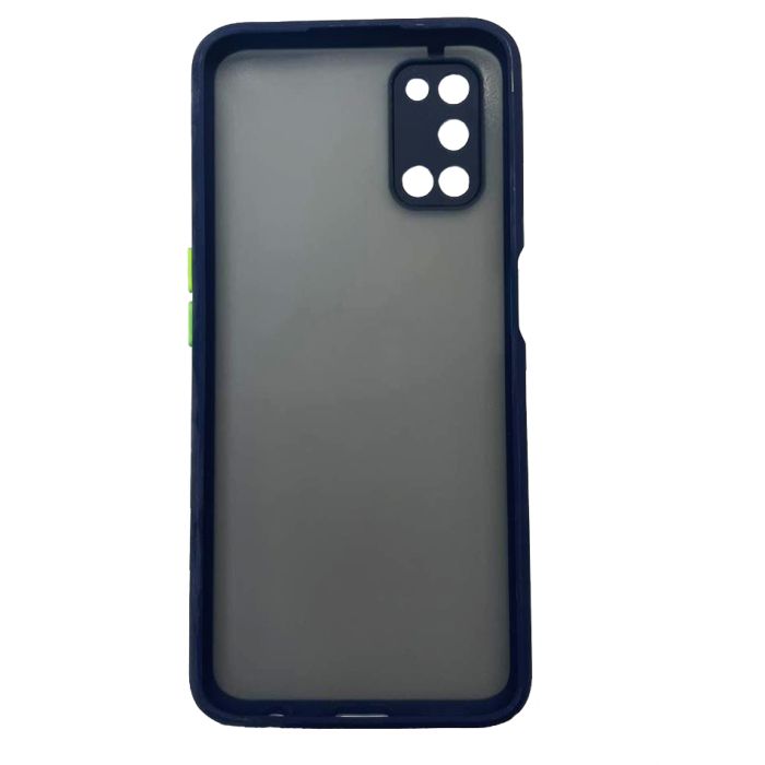 Чехол-накладка Bumper Matte Case для OPPO A72 Navy Синий/Зеленый