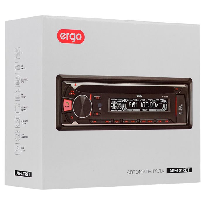 Автомагнітола ERGO AR-401RBT