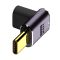 Переходник Type-C на Type-C OTG адаптер (папа-мама) USB 4.0, 40 Гб/с, 240Вт, 8K, угловой Тип 4