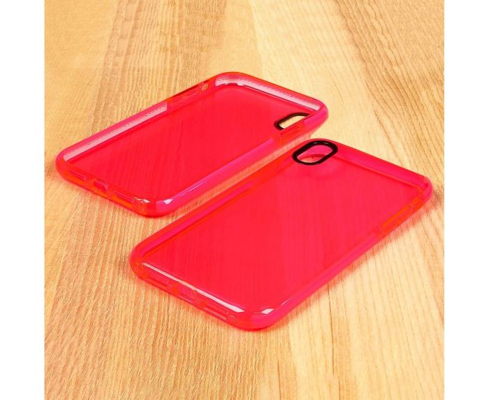 Чехол Clear Neon для Apple iPhone XR Розовый