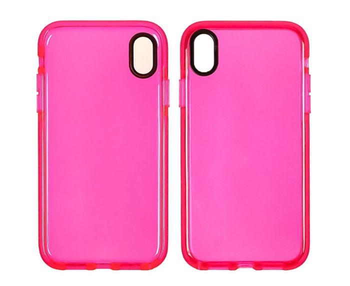 Чехол Clear Neon для Apple iPhone XR Розовый