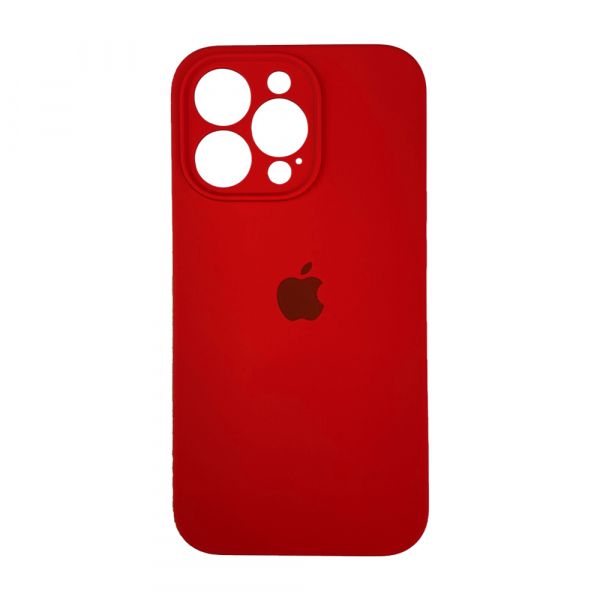 Чехол Silicone Case Full Camera для iPhone 13 Pro red