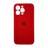 Чехол Silicone Case Full Camera для iPhone 13 Pro red