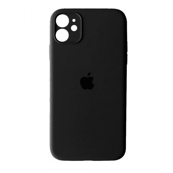 Чехол Silicone Case Full Camera для iPhone 12 (18) black