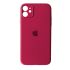 Чохол Silicone Case Full Camera для iPhone 12 (36) rose red