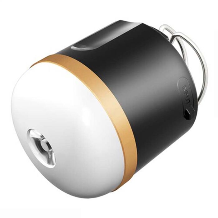 Фонарь кемпинговый Camping Light M1 + Powerbank 7200 mAh / 5 режимов / магнит / крючок / IP65 / Type-C Black