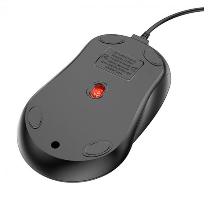 Мышь проводная Borofone BG4 черная