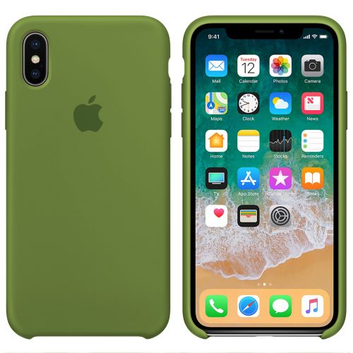 Чехол Silicone case для iPhone XR green
