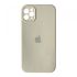 Чохол Silicone case Full Camera Square side для iPhone 12 Pro Cream