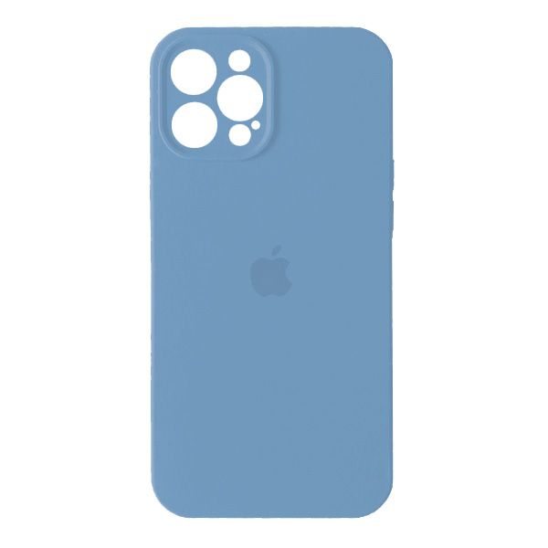 Чехол Silicone case Full Camera Square side для iPhone 12 Pro Max Lilac