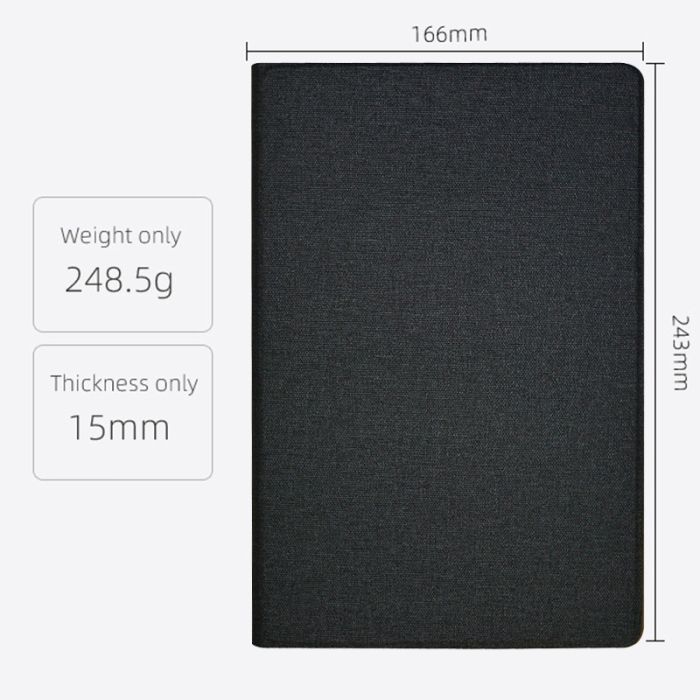 Чехол книжка для планшета Blackview Tab 13 / подставка / силиконовая основа / черный