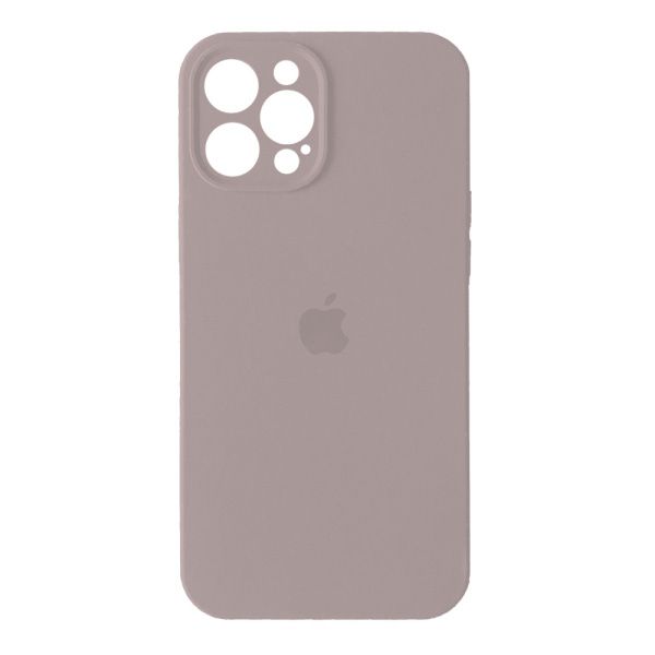 Чохол Silicone case Full Camera Square side для iPhone 12 Pro Max Pink sand