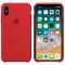 Чехол Silicone case для iPhone X/XS red