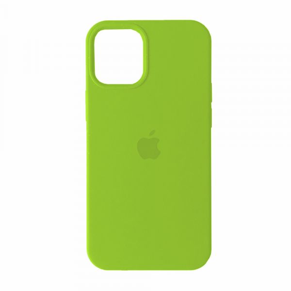 Чехол Silicone Case Full для iPhone 12/ 12 Pro party green