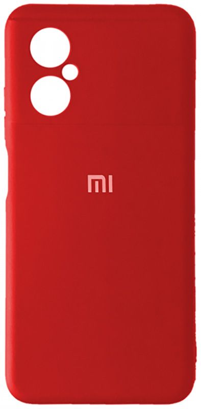 Чехол Silicone Case Full for Xiaomi Redmi Note 11R/Poco M4 5G Red