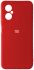 Чехол Silicone Case Full for Xiaomi Redmi Note 11R/Poco M4 5G Red