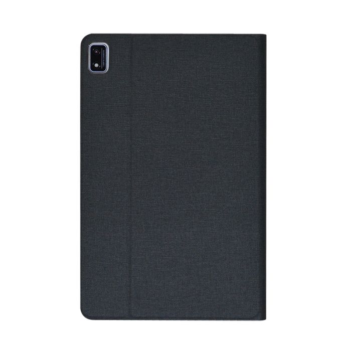 Чехол книжка для планшета Blackview Tab 16 / подставка / силиконовая основа / черный