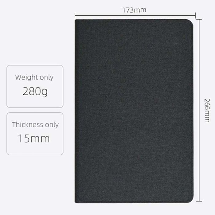 Чехол книжка для планшета Blackview Tab 16 / подставка / силиконовая основа / черный