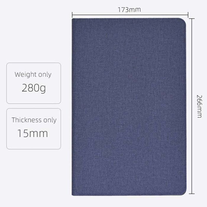 Чехол книжка для планшета Blackview Tab 16 / подставка / силиконовая основа / синий