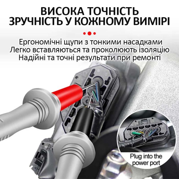 Щупи для мультиметра, тестера високоякісні, тонкі, провід пружина 2м / 1000V / 20A