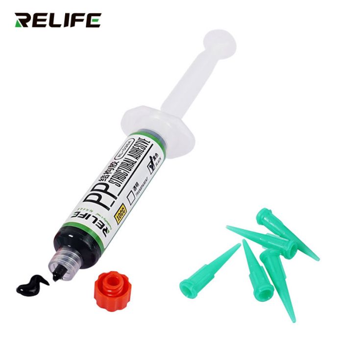 Клей термостойкий Relife RL-035A 10cc для рамок, задних крышек смартфонов, черный, 10 мл