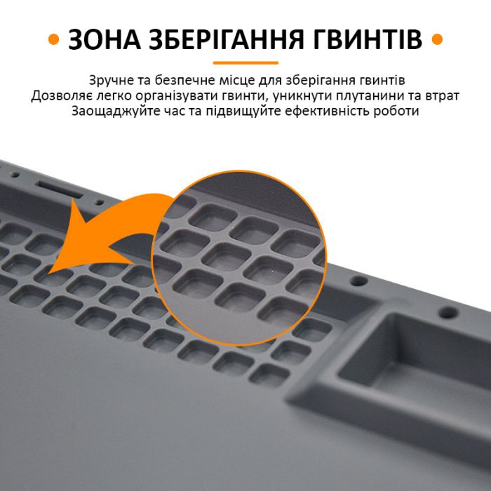 Теплоізоляційний силіконовий килимок TELIJIA TE-612 для паяння та ремонту техніки / 380x210 мм
