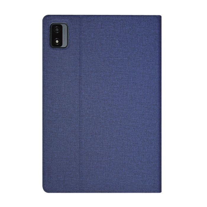 Чехол книжка для планшета Blackview Tab 12 / Tab 12 Pro / подставка / силиконовая основа / синий
